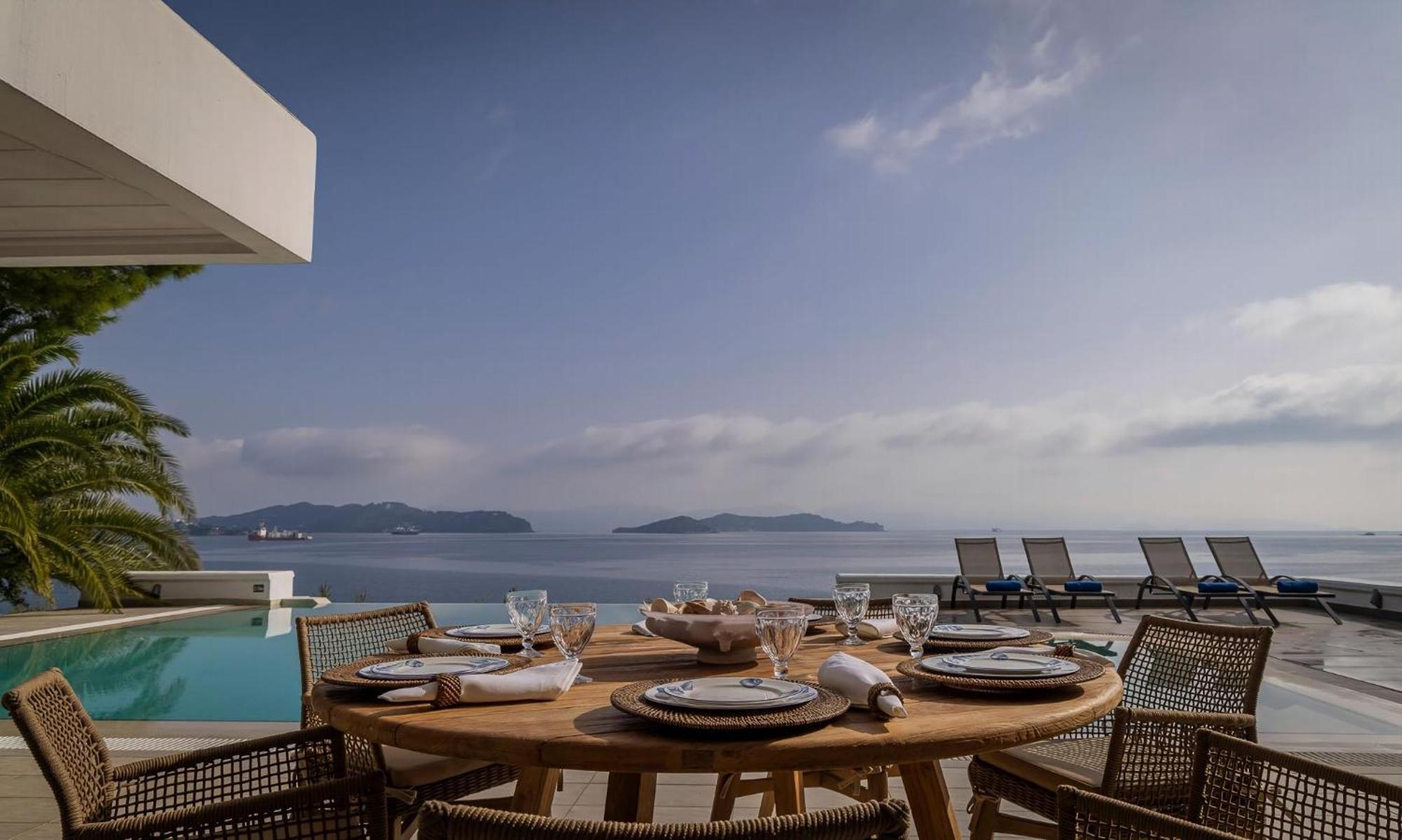 Super Luxury Skiathos Villa Seven Stunning Bedroom Suites Villa Daphne Achliades Achladies  Exterior photo