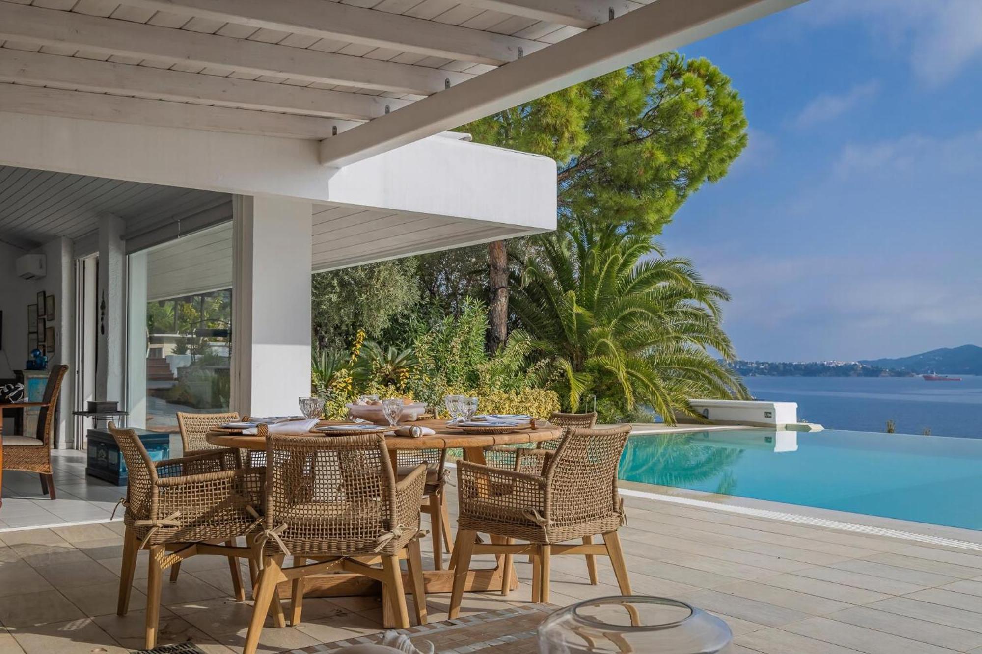 Super Luxury Skiathos Villa Seven Stunning Bedroom Suites Villa Daphne Achliades Achladies  Exterior photo